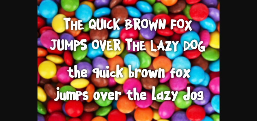 Chocolate Candy Font Poster 6