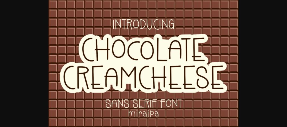 Chocolate Creamcheese Font Poster 3