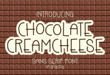 Chocolate Creamcheese Font Poster 1