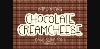 Chocolate Creamcheese Font Poster 1