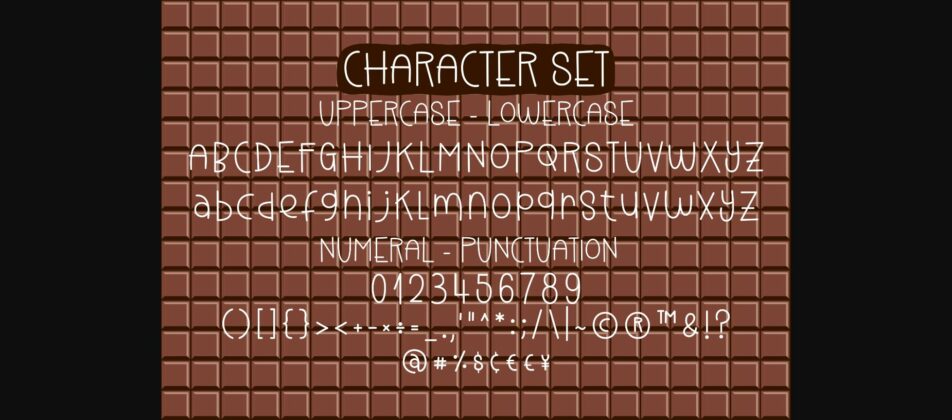 Chocolate Creamcheese Font Poster 7