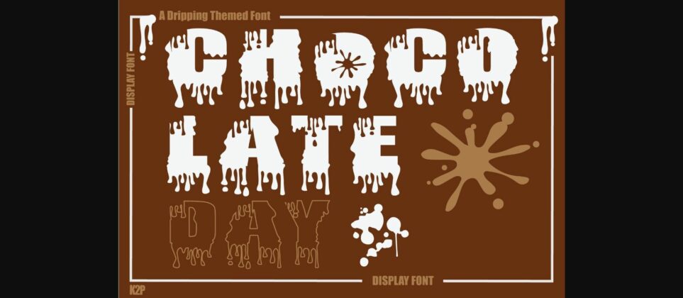Chocolate Day Font Poster 3