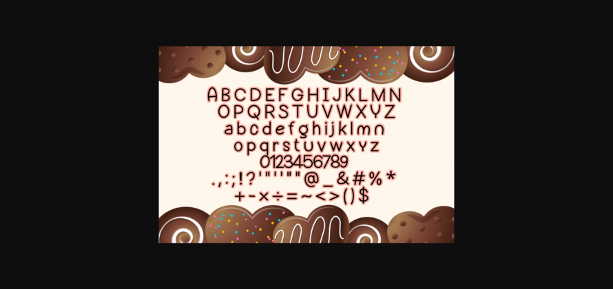 Chocolate Font Poster 2