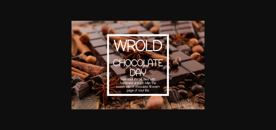 Chocolate Font Poster 5