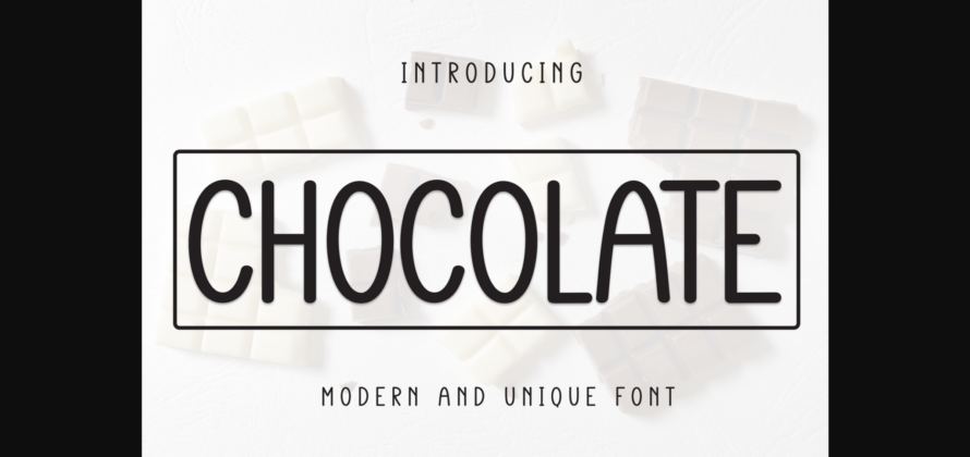 Chocolate Font Poster 3