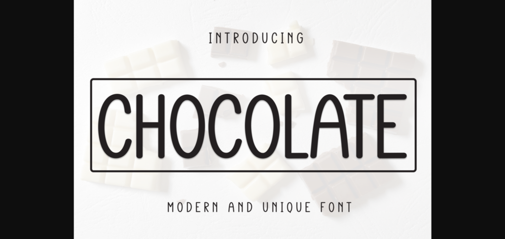 Chocolate Font Poster 1