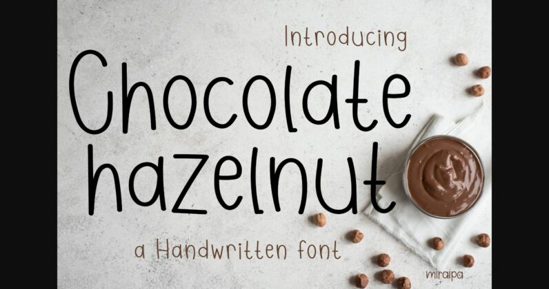 Chocolate Hazelnut Font Poster 3