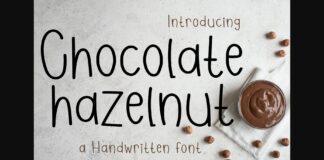 Chocolate Hazelnut Font Poster 1