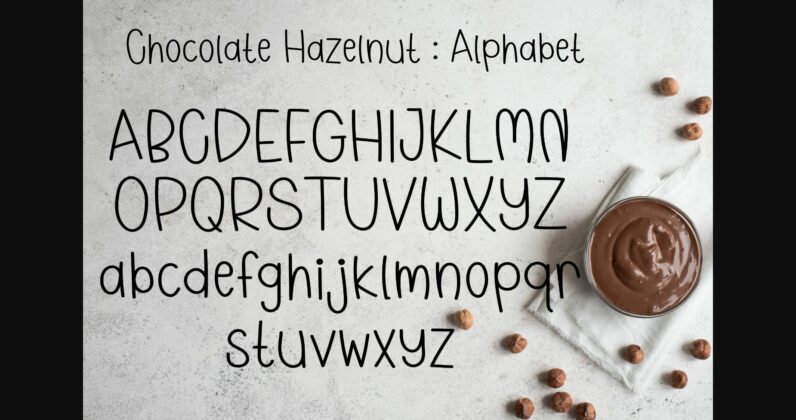 Chocolate Hazelnut Font Poster 5