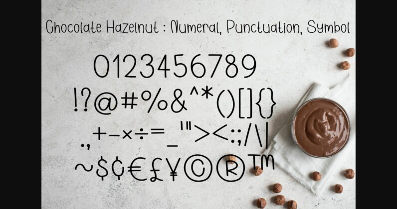 Chocolate Hazelnut Font Poster 6