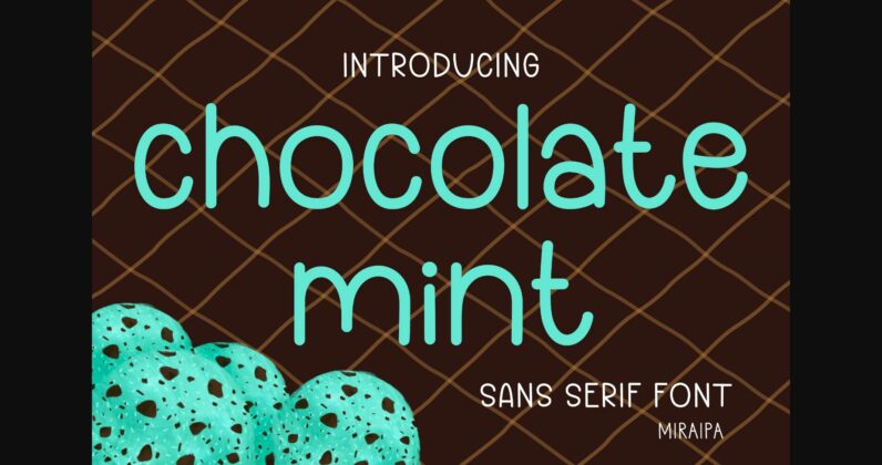 Chocolate Mint Font Poster 3