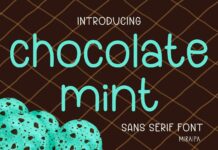 Chocolate Mint Font Poster 1