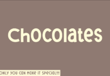 Chocolates Font Poster 1