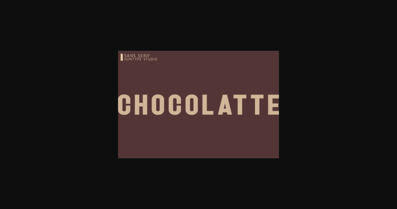 Chocolatte Font Poster 3