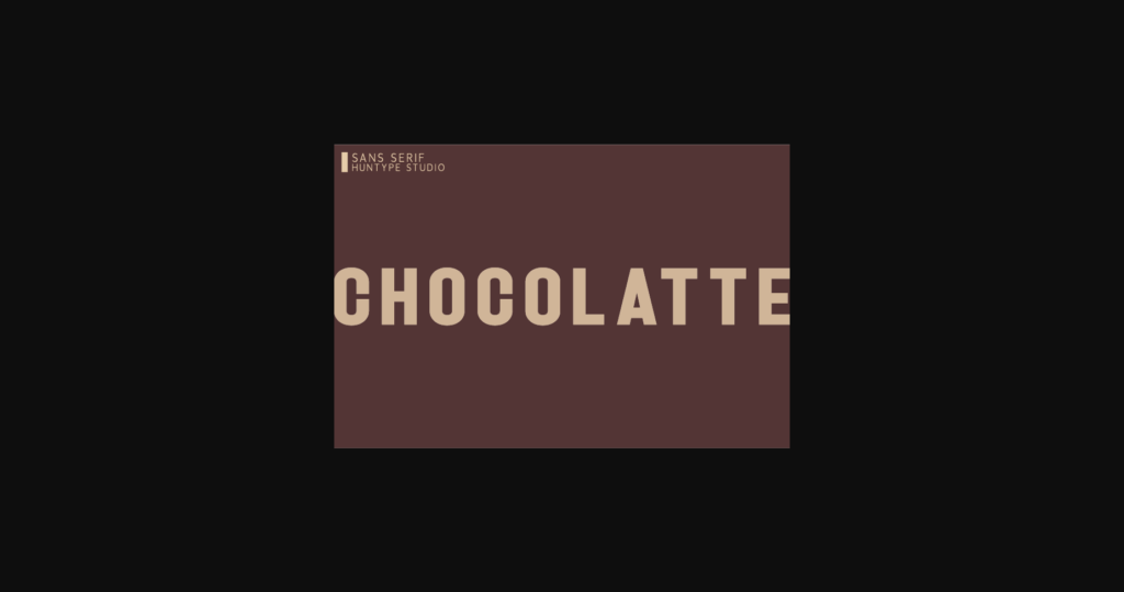 Chocolatte Font Poster 1