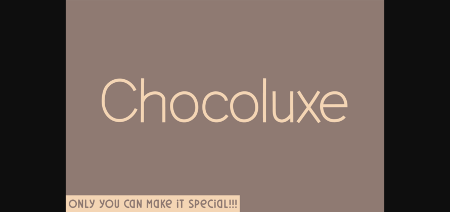 Chocoluxe Font Poster 3
