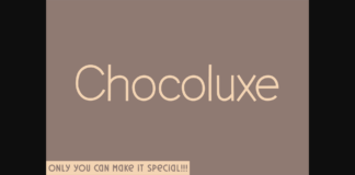 Chocoluxe Font Poster 1