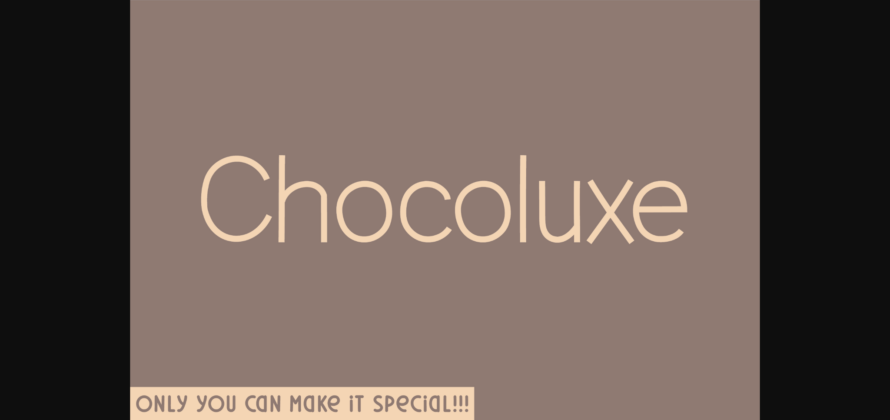 Chocoluxe Font Poster 1