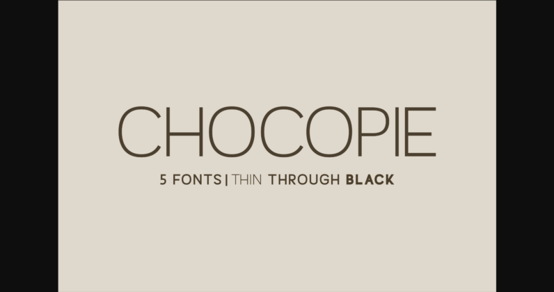 Chocopie Font Poster 3