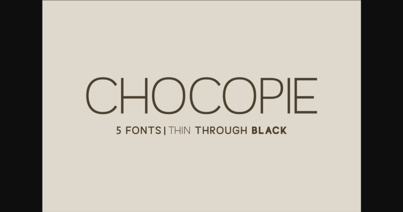 Chocopie Font Poster 1