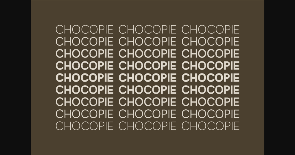 Chocopie Font Poster 4