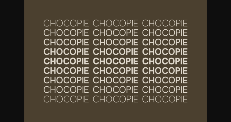 Chocopie Font Poster 4