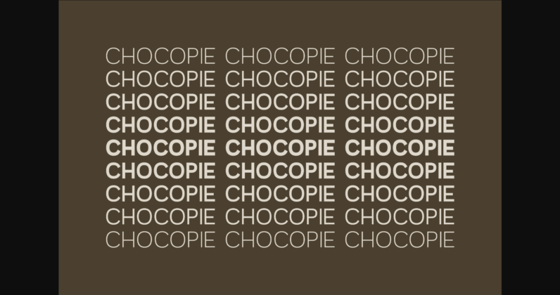 Chocopie Font Poster 2