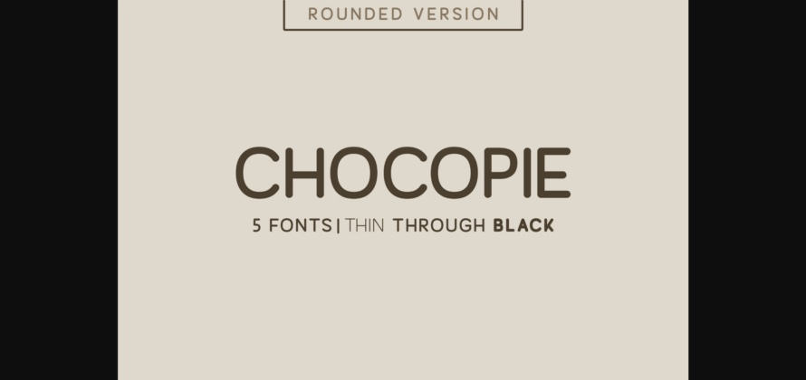 Chocopie Font Poster 3