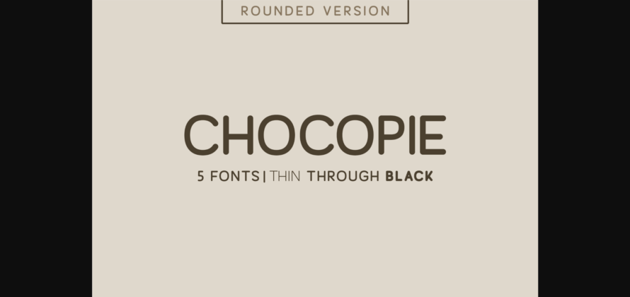 Chocopie Font Poster 1