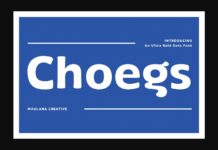 Choegs Font Poster 1