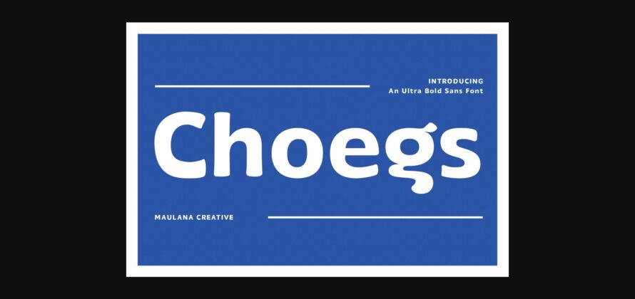 Choegs Font Poster 1