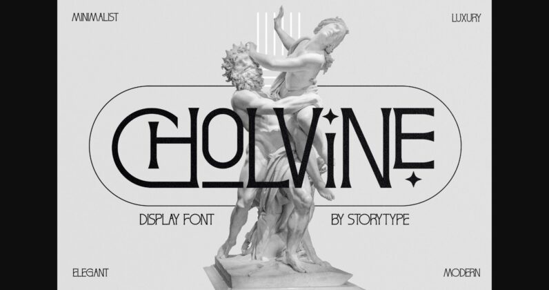 Cholvine Font Poster 3