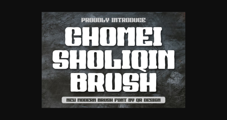 Chomei Sholiqin Brush Font Poster 3