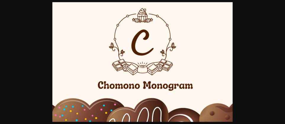 Chomono Monogram Font Poster 3
