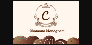 Chomono Monogram Font Poster 1