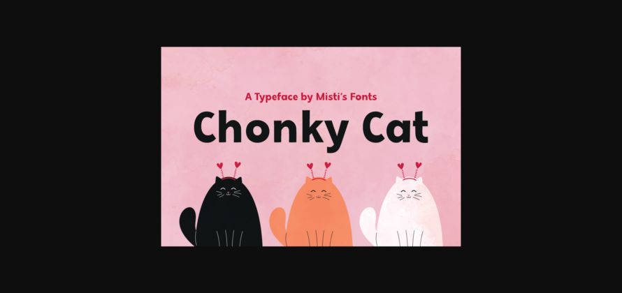 Chonky Cat Font Poster 3