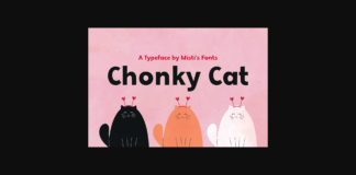 Chonky Cat Font Poster 1