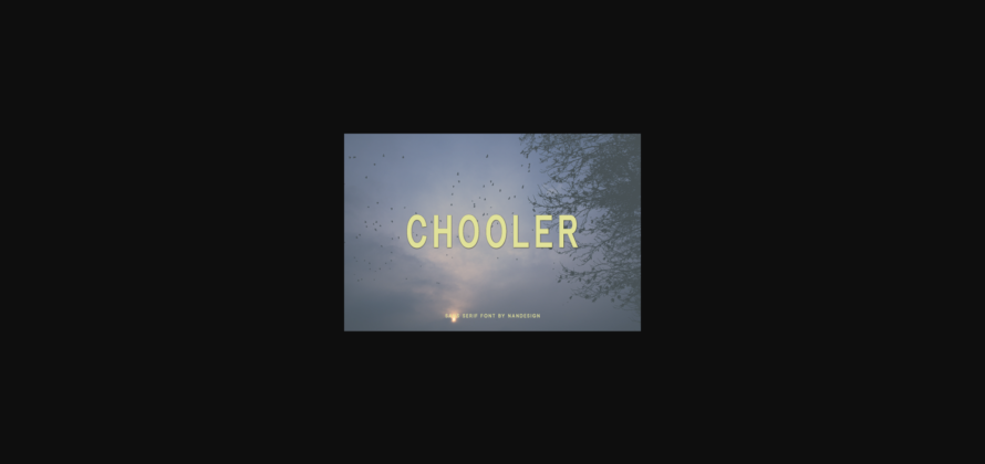 Chooler Font Poster 3