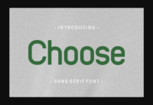 Choose Font Poster 1