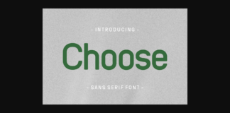 Choose Font Poster 1