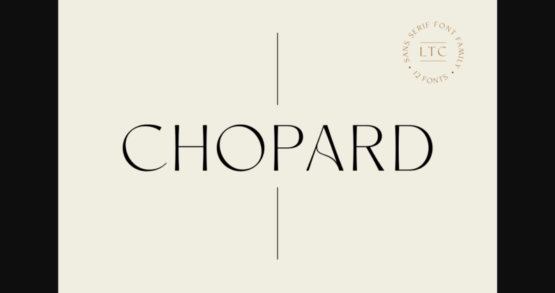 Chopard Font Poster 3