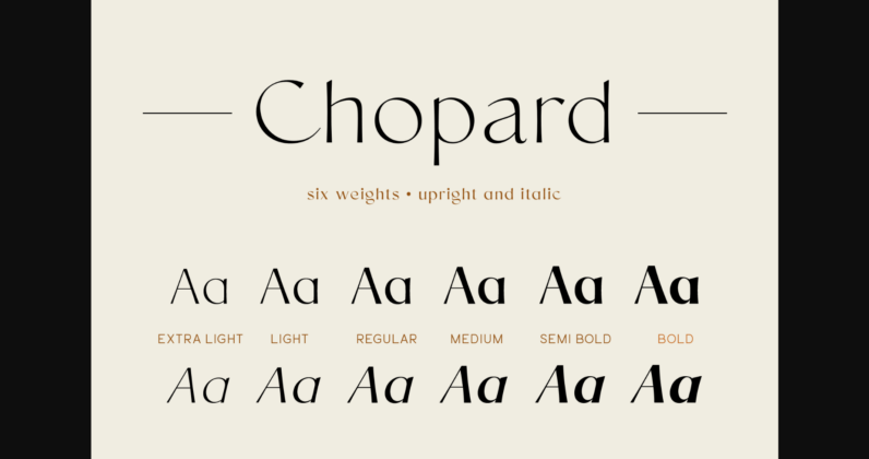 Chopard Font Poster 5