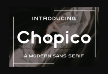 Chopico Font Poster 1