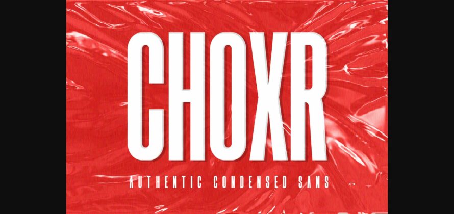 Choxr Font Poster 3