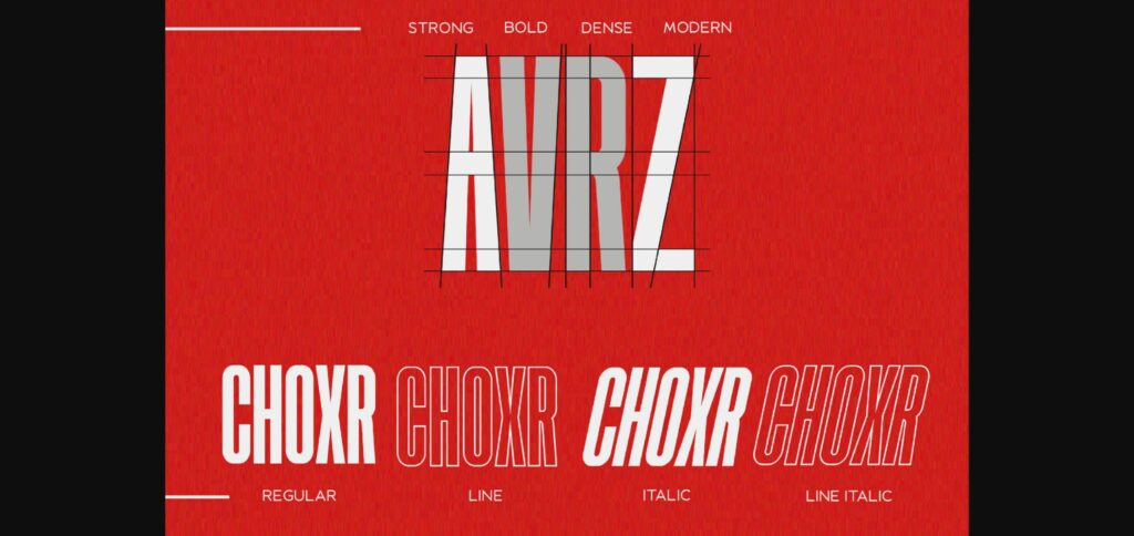 Choxr Font Poster 9