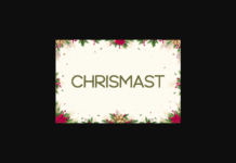 Chrismast Font Poster 1