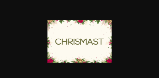 Chrismast Font Poster 1