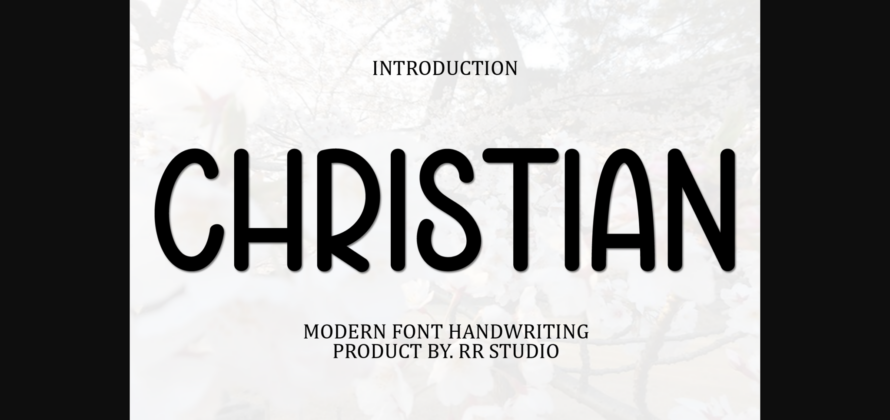 Christian Font Poster 1