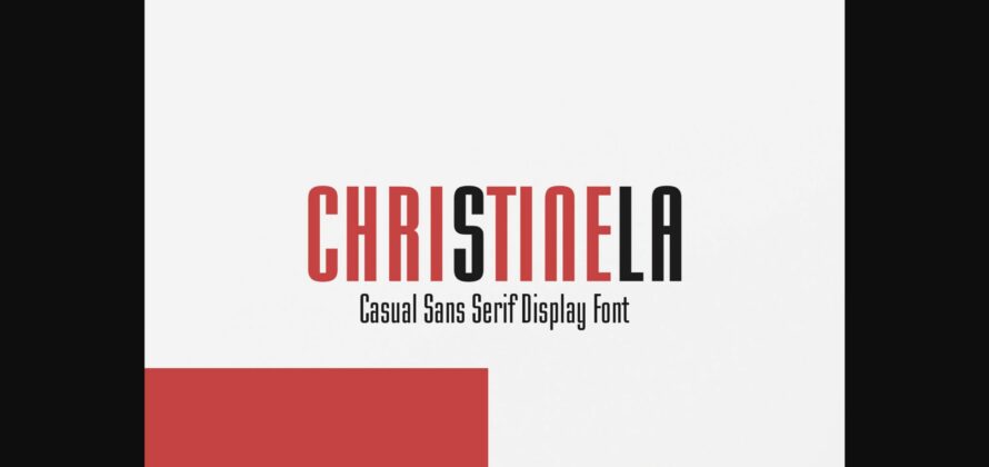 Christinela Font Poster 3