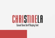 Christinela Font Poster 1